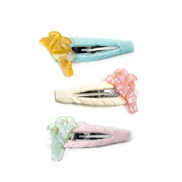Hop Bunnies Satin Pastel Snap Clips
