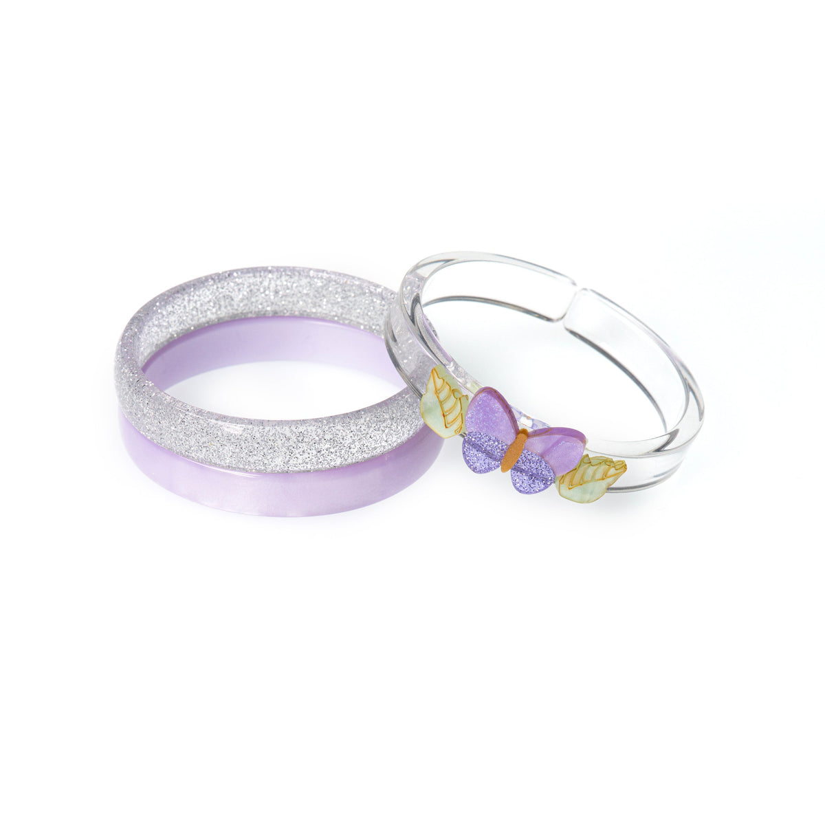 Pulseira Borboleta Lilas Texturizado
