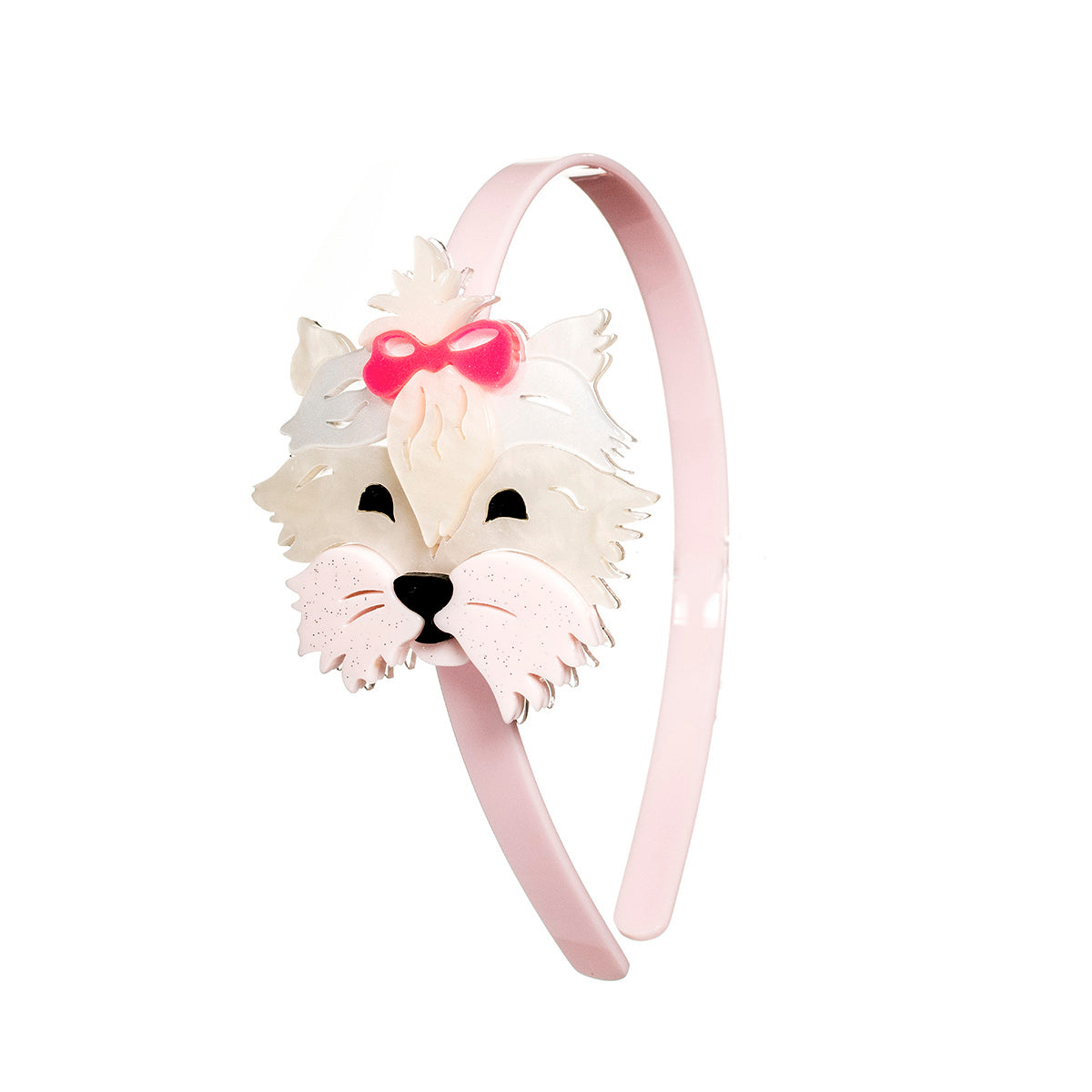 Dog with Bow Headband