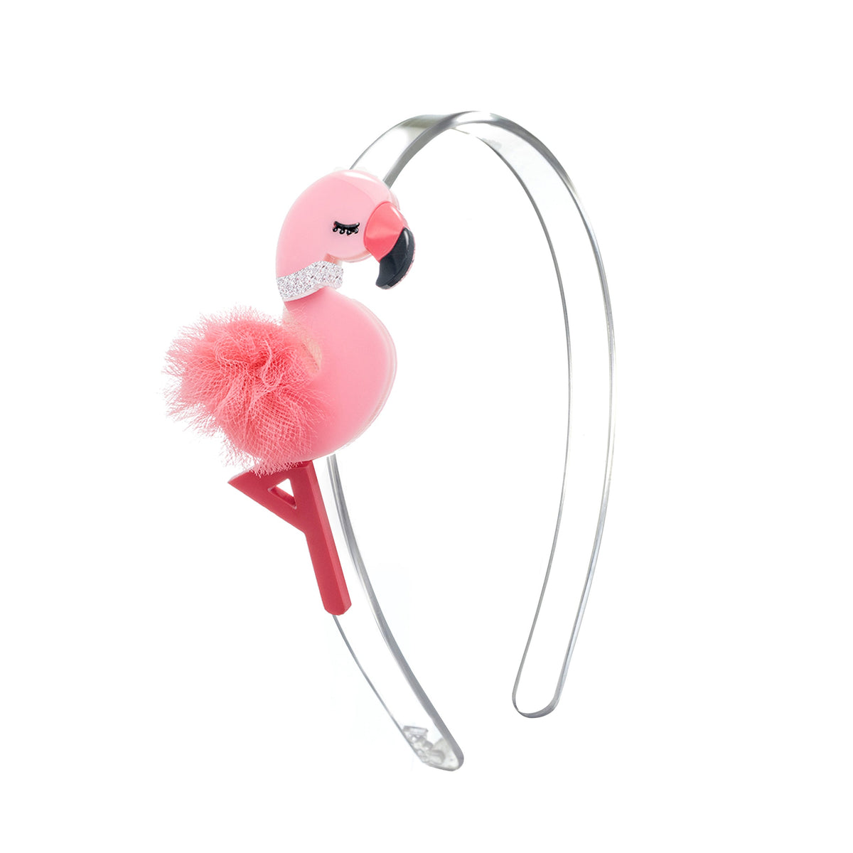 Tiara Flamingo Pompom Coral