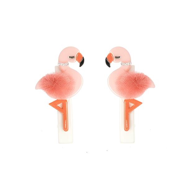 Flamingo Alligator Clip - Lilies & Roses NY