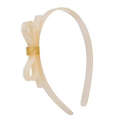 Thin Bow Headband - Pearlized Colors -  Lilies & Roses NY