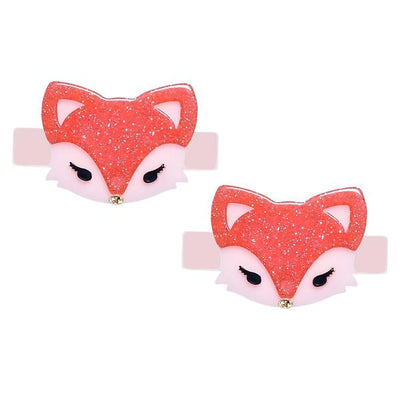 Glitter Fox Hair Clips -  Lilies & Roses NY