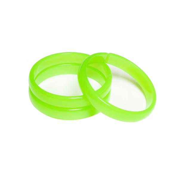 Pulseira De Acrilico Verde Neon