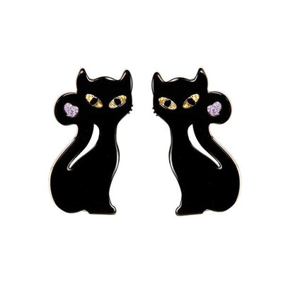 Black Cat Halloween - Alligator Clip