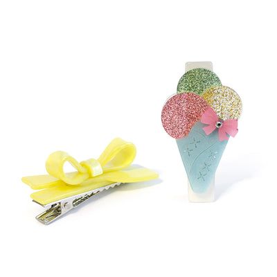 SUM - Presilhas Sorvete de Casquinha e Laço -  Lilies & Roses NY