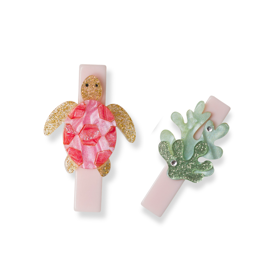 SUM - Presilhas Tartaruga-Marinha Rosa -  Lilies & Roses NY