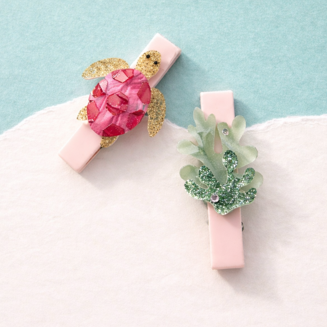 SUM - Presilhas Tartaruga-Marinha Rosa -  Lilies & Roses NY