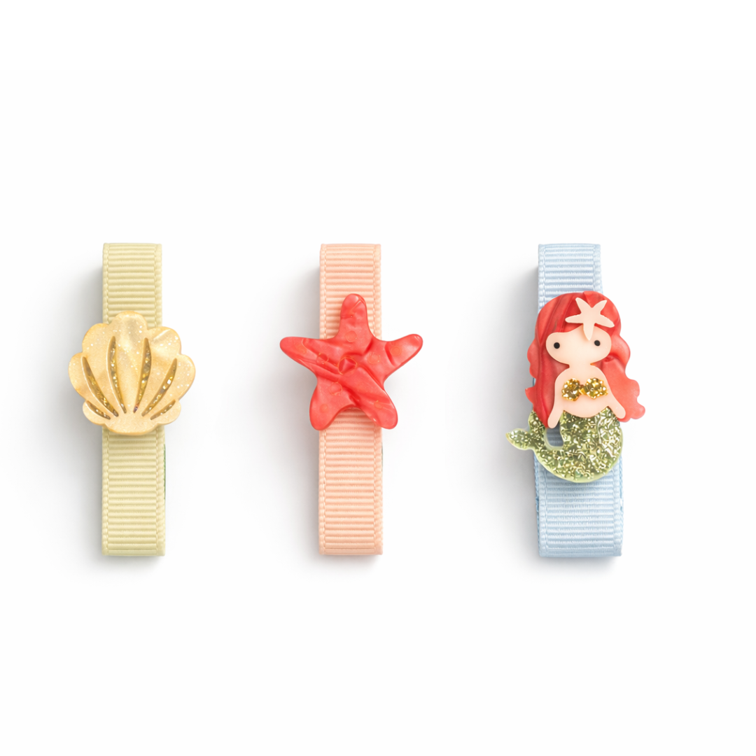 SUM - Presilhas Pequena Concha e Sereia -  Lilies & Roses NY