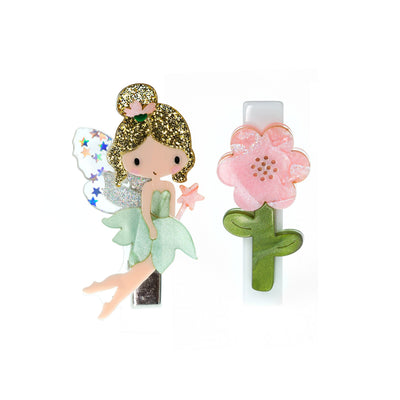 Bico De Pato Fada Verde Texturizado com Flor