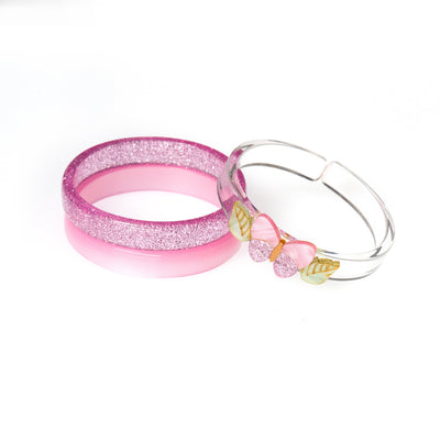 Pulseira Borboleta Tons Rosa