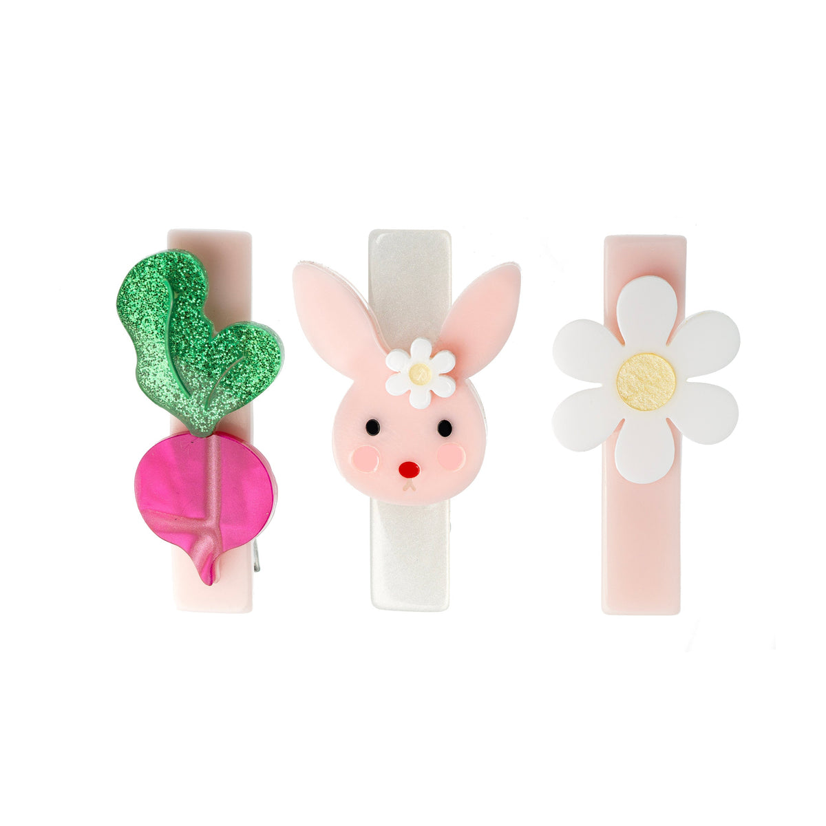 Bico De Pato Coelhinho com Margarida E Rabanete Pink Texturizado