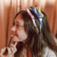VAL-Thin Bow Headband - Rainbow Colors -  Lilies & Roses NY