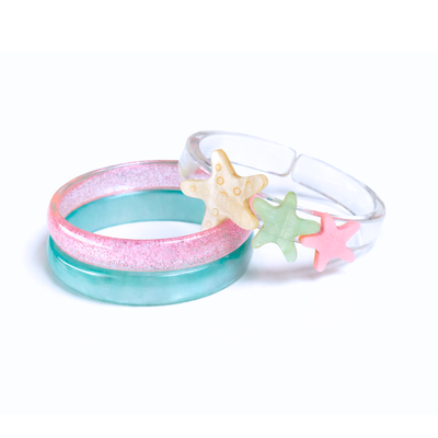 SUM - Pulseiras Estrela-do-Mar Azul e Rosa -  Lilies & Roses NY