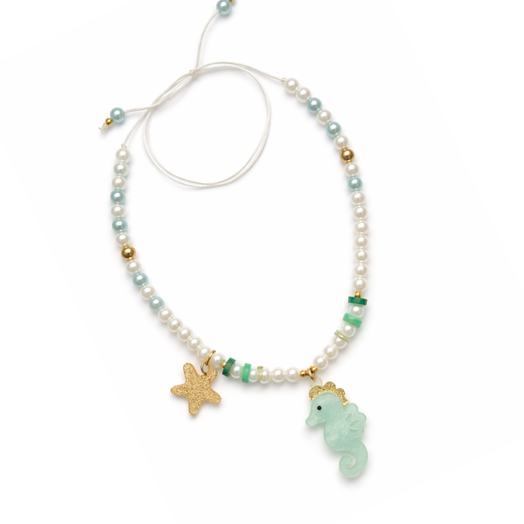 SUM - Colar Cavalo-Marinho Verde -  Lilies & Roses NY