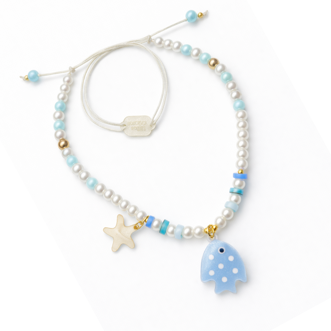 Colar Peixe Azul -SUM -  Lilies & Roses NY