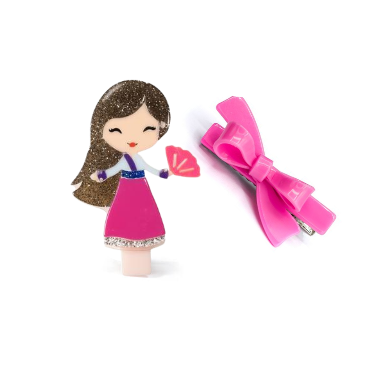 Bico de Pato Fashion Girl MU com Laço Dourado