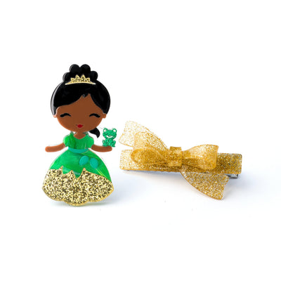 Bico de Pato Fashion Girl T com Laço Dourado