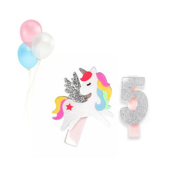 HOL23-BICO DE PATO UNICORNIO C/ VELA  NUMERO 5