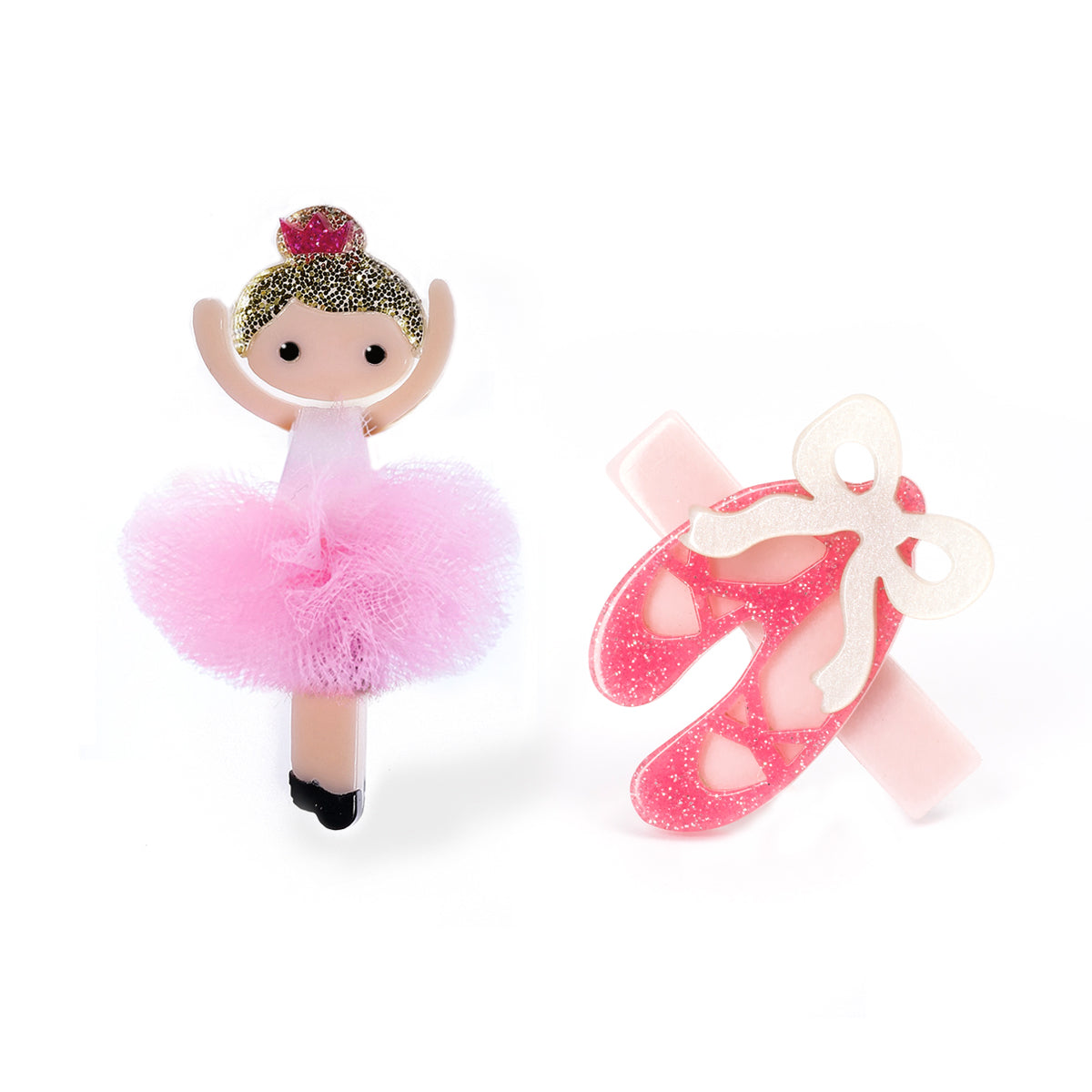 Bico De Pato Bailarina Rosa Com Sapatilha Rosa Chá