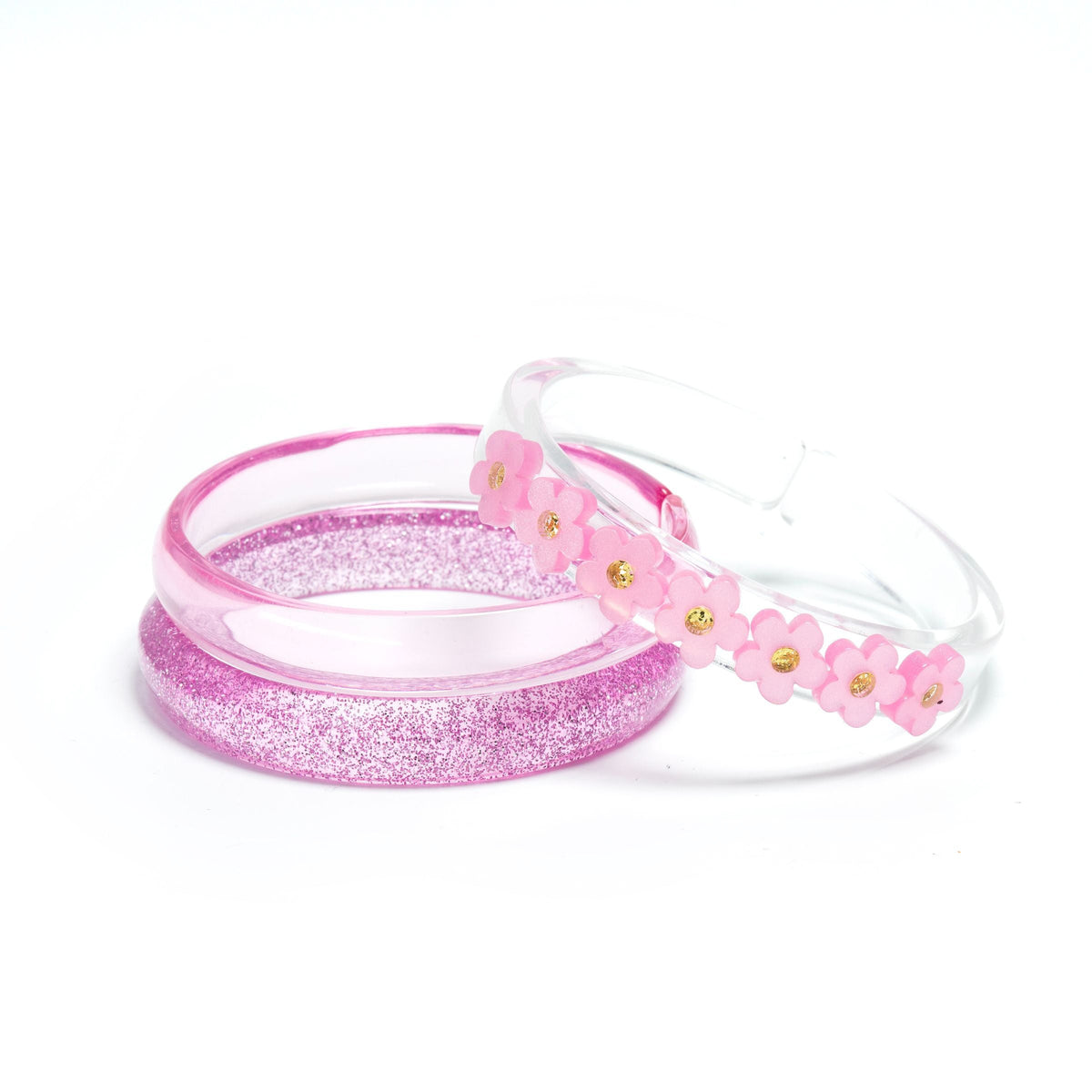 Pulseira De Flor Vania Centopeia Rosa Acetinado