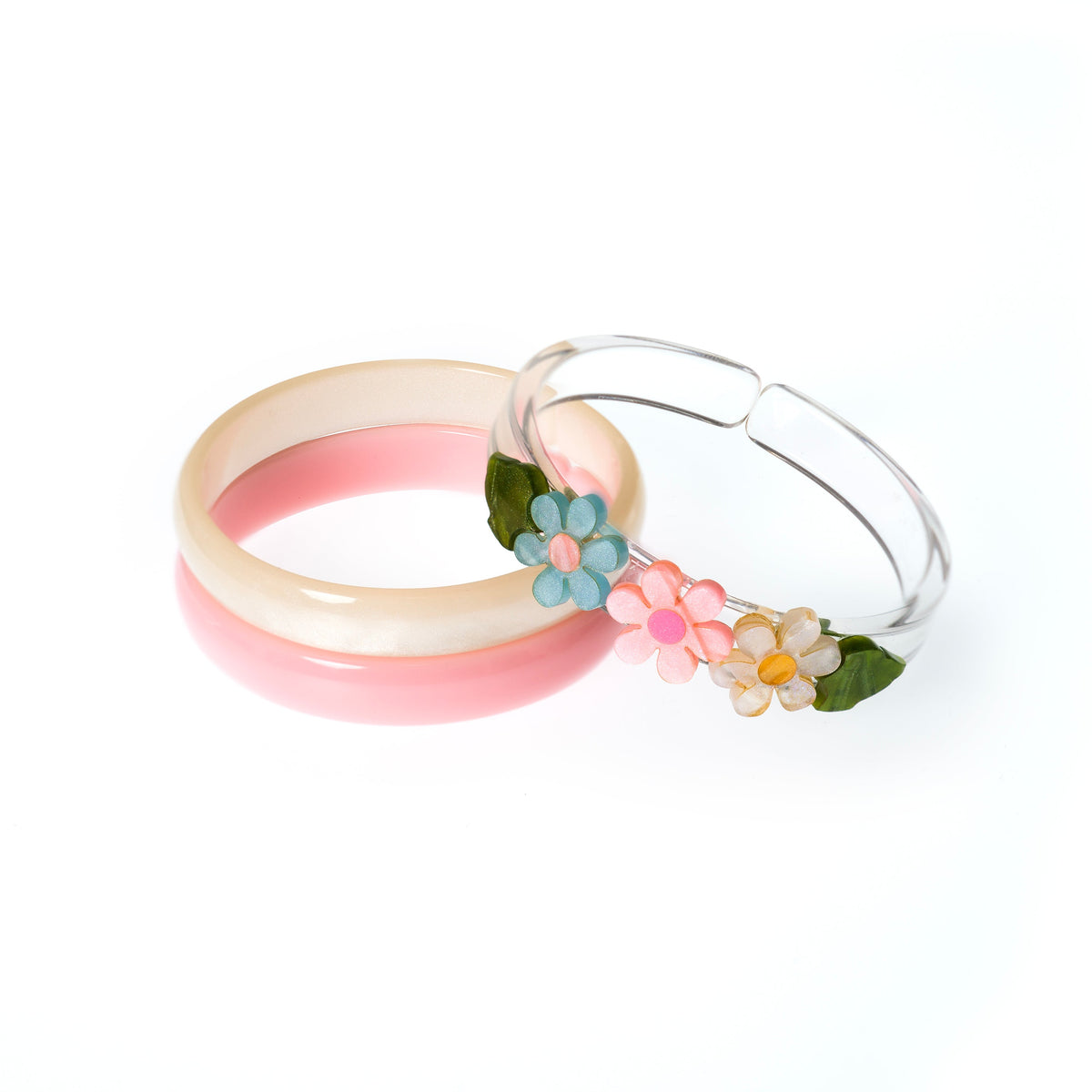 Pulseira Flor Margarida Texturizado com Brilho 