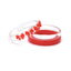 Pulseira Laço Mini Com Cristal Vermelho - Trio