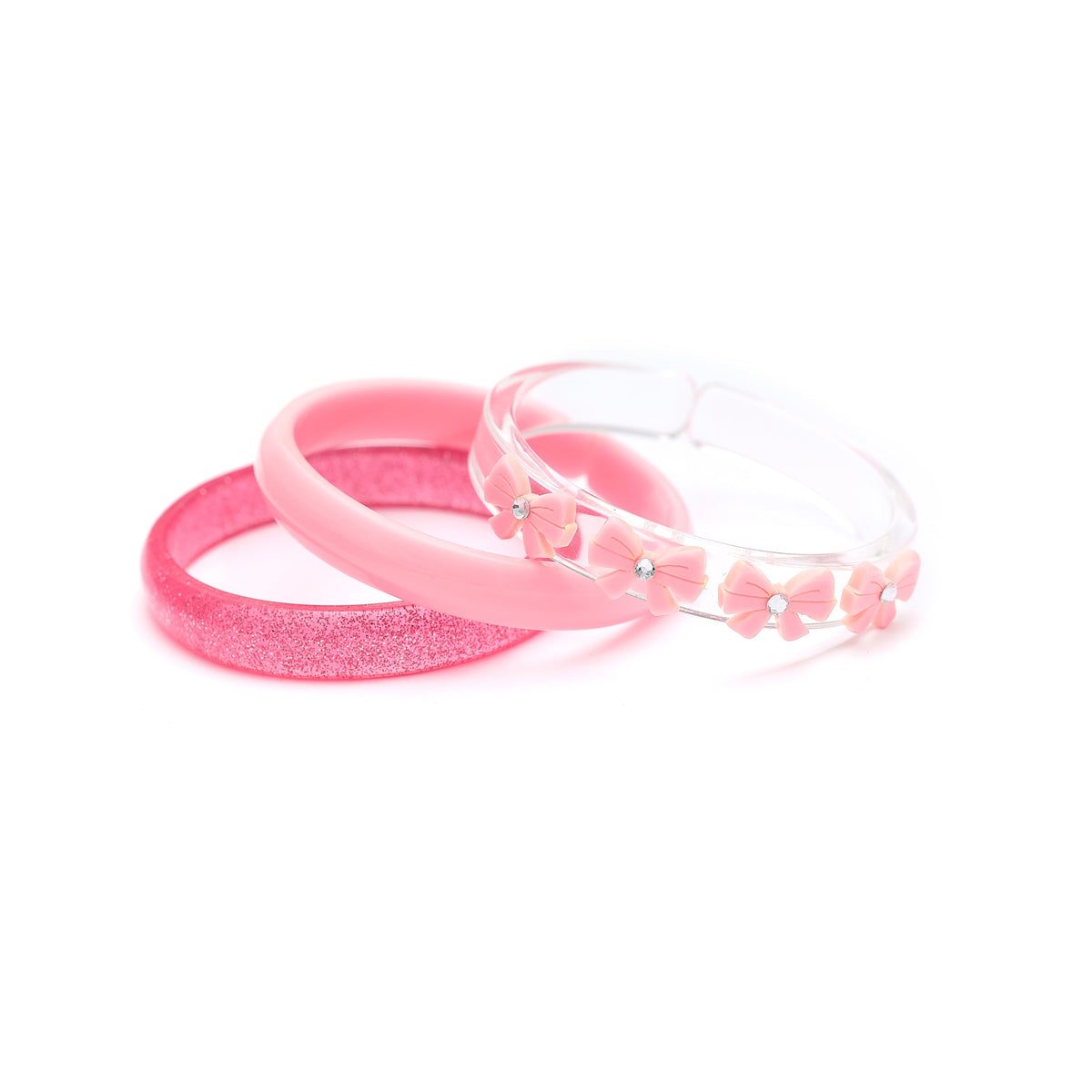 Pulseira Laço Mini com Cristal Rosa Claro
