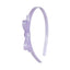 Tiara Laço Fino Lilás Acetinado