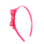 Tiara Laço Fino Neon Pink