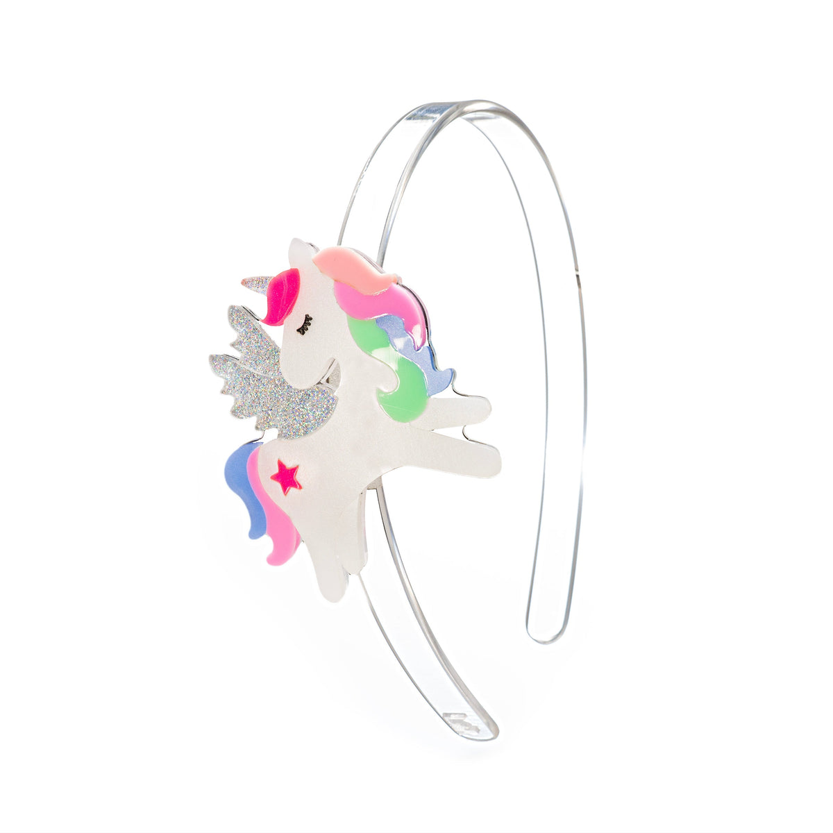 Tiara Unicornio de Asa Tons Colorido