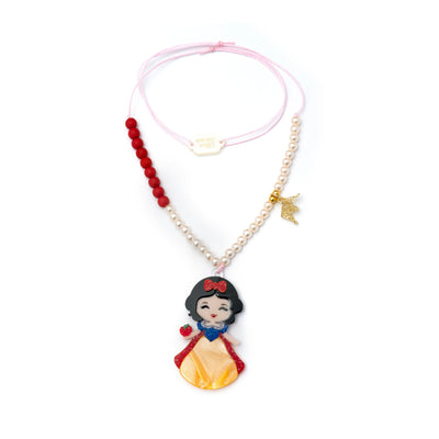 Colar Fashion Girl BN com Bolinha