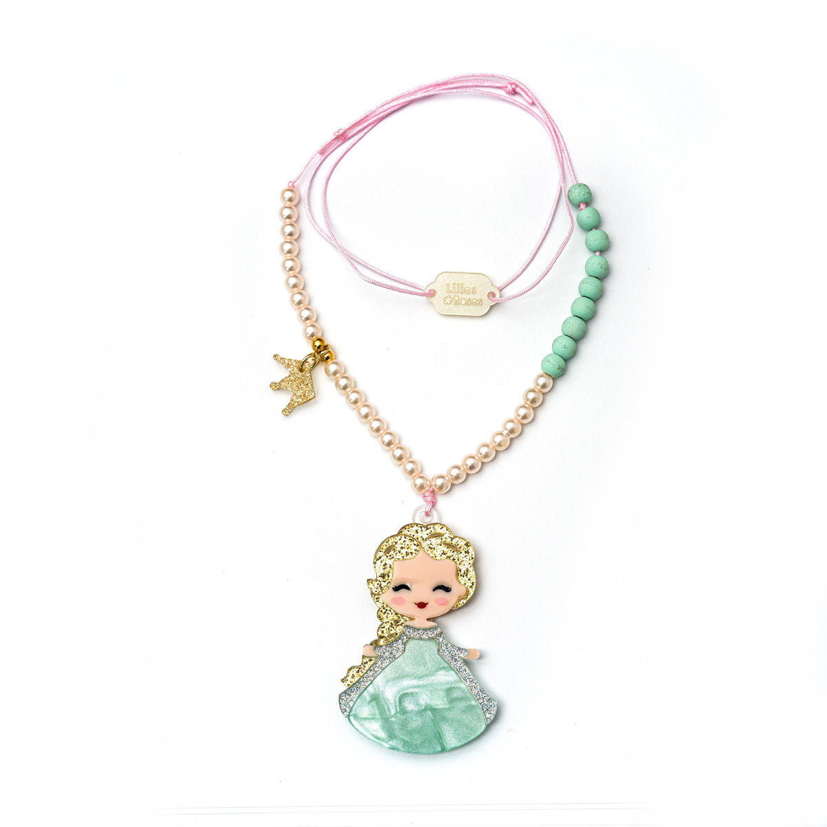 Colar Fashion Girl E com Bolinha