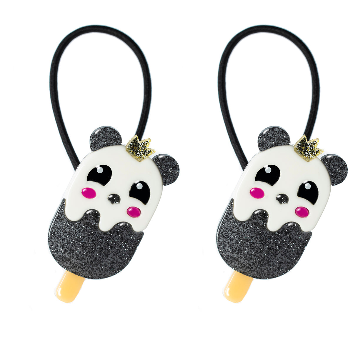 Popsicle Panda Ponytails