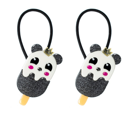 Popsicle Panda Ponytails