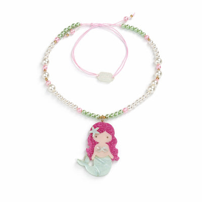 SUM - Colar Sereia Verde-Claro Perolado -  Lilies & Roses NY